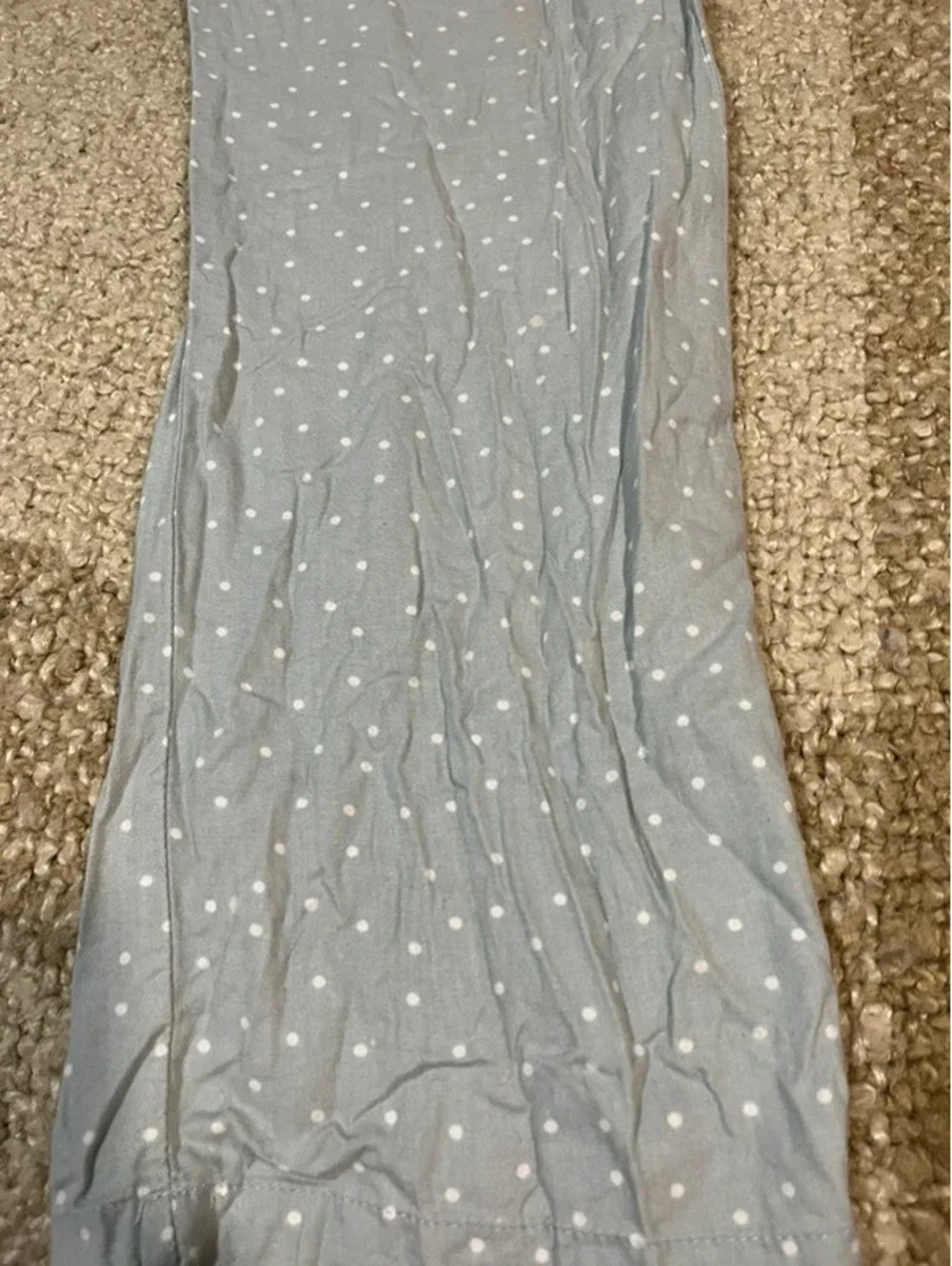 Gilligan & O’Malley woman sleepwear pajama pants M grey white poco dots